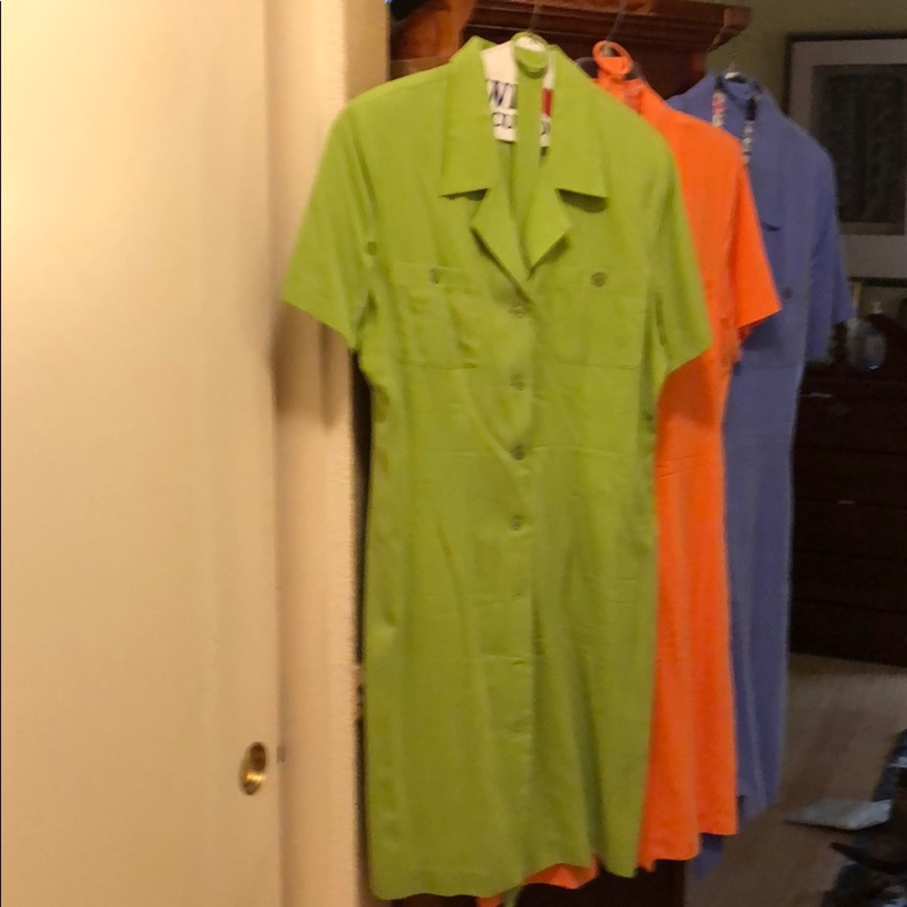 100% Silk Shirt Dresses All hot colors!!!